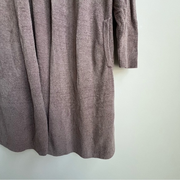 BAREFOOT DREAMS Cozychic Ultra Lite Open Front Longline Cardigan Small Ribbed - Picture 5 of 13